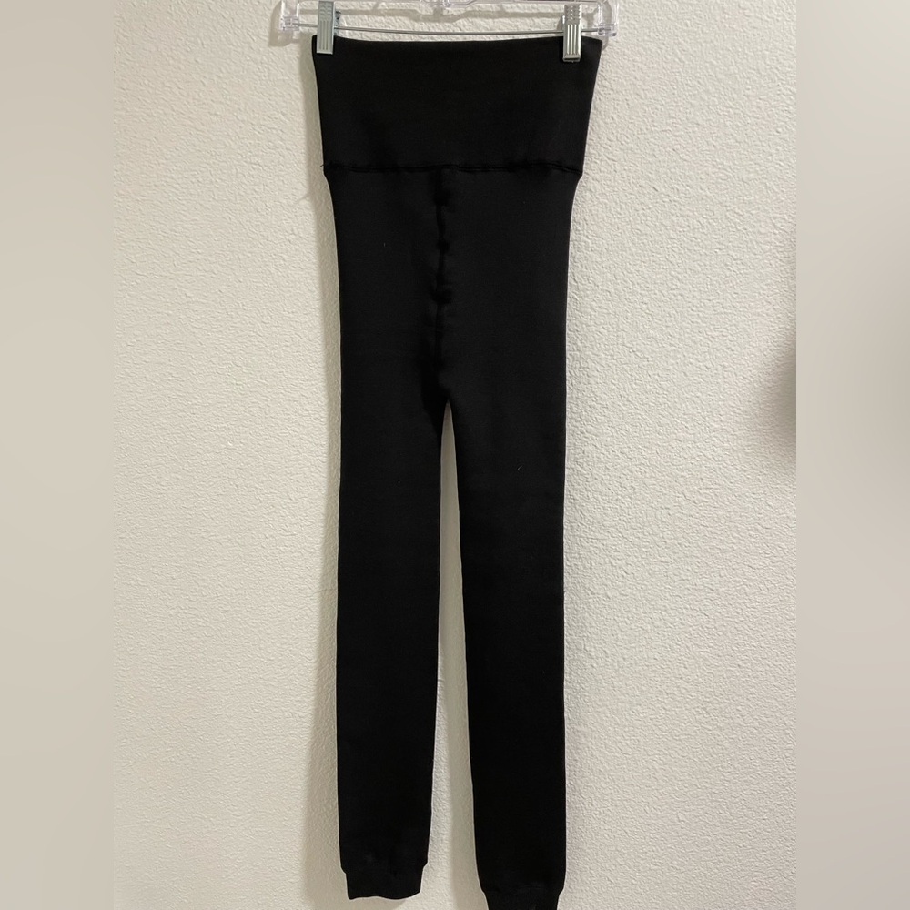 Free country faux fur lined Black High-Waisted Leggings